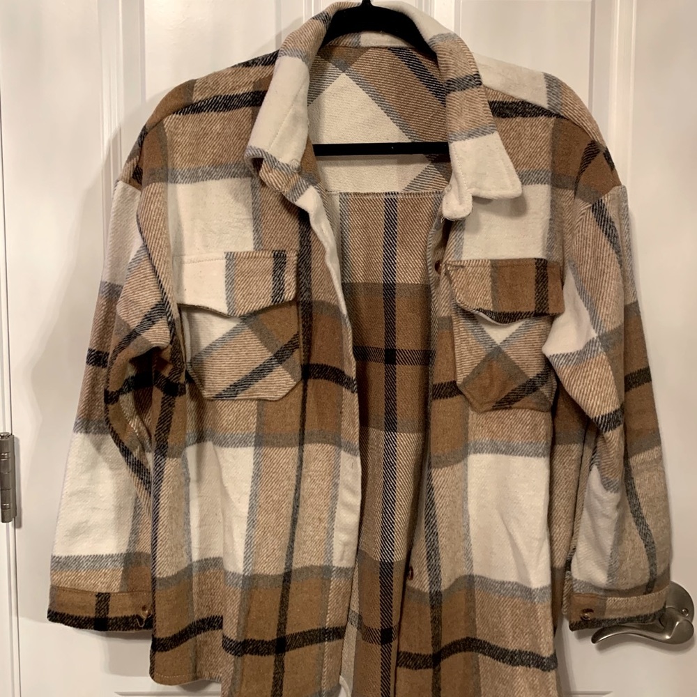 Plaid Tan Jacket